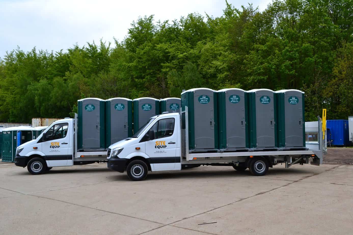 portable toilet vehicle