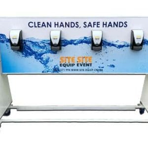 8 Bay Mobile Hand Sanitiser Station