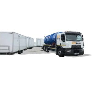 toilet trailer servicing