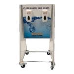 4 Bay Mobile Hand Sanitiser Station 4 Bay Mobile Hand Sanitiser Station