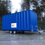 Welfare unit on site exterior Welfare unit on site exterior