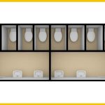 8 bay toilet trailer